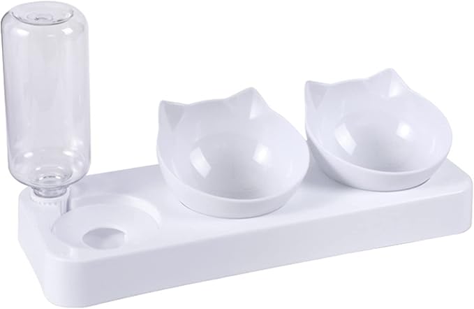 Pet Feeder and Waterer Pet Bowl Automatic Feeder with Water Fountain Dog Food Food Water Bowl Food Water Bowl Dispenser