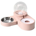 Aboiled 1.8L Automatic Feeder Water Dispenser Set Cats Dogs - Eco-Friendly Plastic Stainless Steel Bowl
