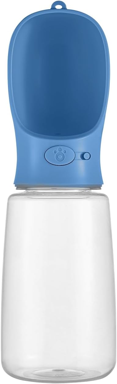 WePet Portable Dog Water Bottle, 19 OZ, Leak Proof Puppy Water Dispenser with Drinking Feeder for Pets Outdoor Walking, Hiking, Travel, Food Grade Plastic