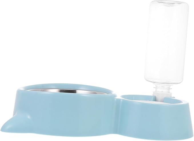 SUPVOX 1pc Pet Drinking Bowl Detachable Design Stainless Steel Pet Feeder for Cats and Dogs Easy to Lightweight and Portable Tip Water Container