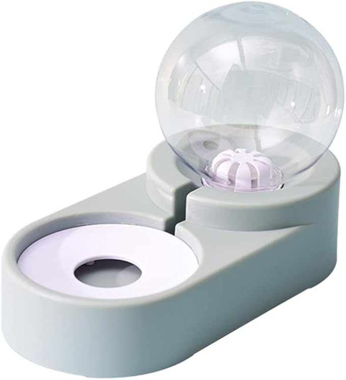 balacoo Creative Pet Automatic Water Feeder Double Bowl Blue Pet Drinking Tool for Cats and Dogs Unique Design Convenient and Safe Water Dispenser