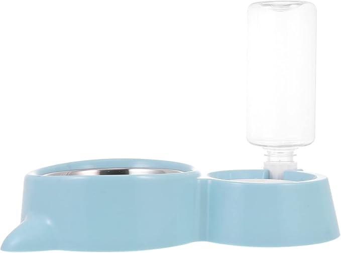 1pc Pet Drinking Bowl Automatic Feeder for Dogs Cats Dual-use Design Easy to Non-Tipping Compact for Water Food