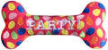 Huxley & Kent for Dogs - Party Time Pink Bone (Large) - Birthday Power Plush Dog Toy with Squeaker - Funny & Cute Dog Toy - H&K Squeaky