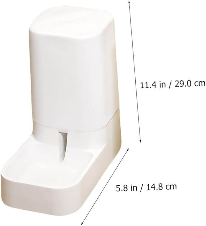 SUPVOX 1pc Automatic Dog and Cat Feeder Capacity Pet Food Container Non- Bottom and Cats Space-Saving Feeding