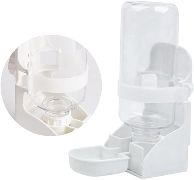 Happyyami Innovative Pet Feeder Water Supply Dog Cat Pigeon Feeder Tip Design Safe Material White Home Shop