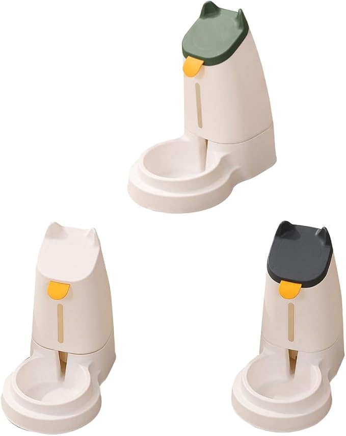 Water Dispenser Automatic Feeder and Water Feeding Watering Pet Feeder Feeder Water Feeder (Cloud White)