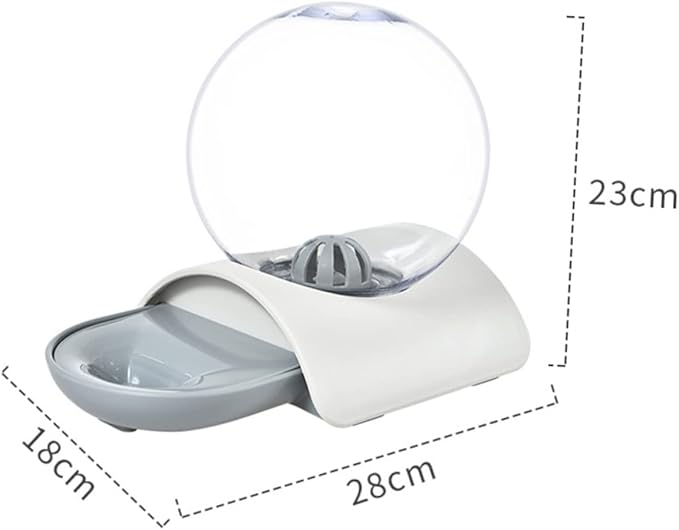 SUPVOX 1pc Automatic Pet Water Dispenser Large Capacity Waterer for Dogs and Cats and Material Easy to Grey Bubble Design