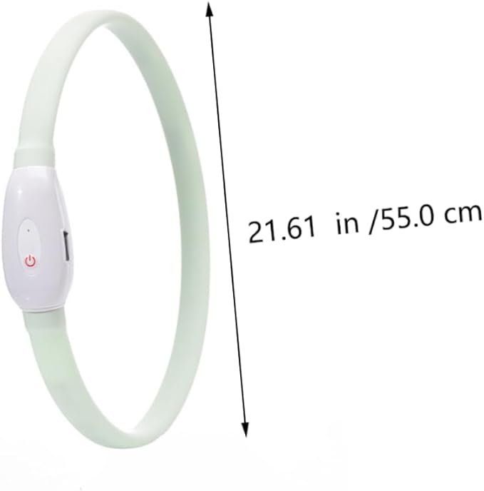 BESPORTBLE USB Rechargeable LED Glowing Pet Collar Luminous Dog Collar Safe Night Walking Durable Comfortable Material