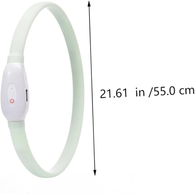 USB Rechargeable LED Pet Collar Lightweight Luminous Dog Collar Comfortable Wear Resistant Material Night Safety Multifunctional Glow Warning Decoration