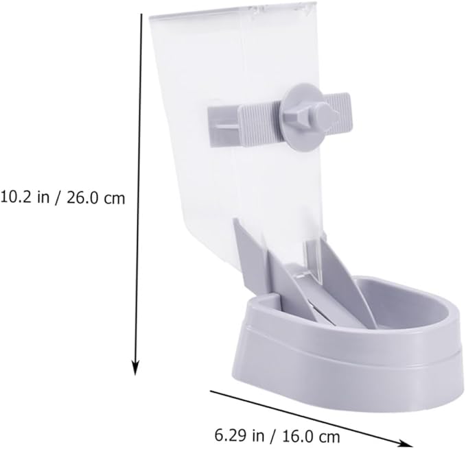 Milisten 1pc Wall-Mounted Pet Feeder for Dogs and Cats Gray Hanging Food Bowl Easy to Install Removable and Washable Tipping Design for Convenient Feeding