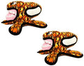 TUFFY® - World's Tuffest Soft Dog Toy - Alien - Multiple Layers. Made Durable, Strong & Tough. Interactive Play (Tug, Toss & Fetch). Machine Washable & Floats. (Fire, Large 2 Pack)