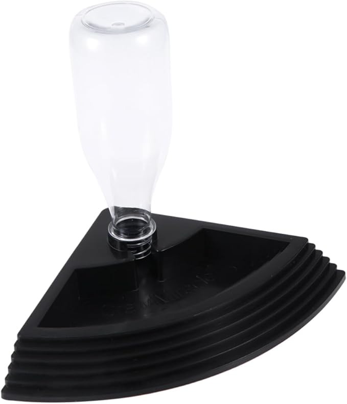 BESPORTBLE Triangle Automatic Drinking Fountain for Reptiles Black Water Feeder for Turtles Lizards and Crabs Easy to Clean Saving Pet Hydration