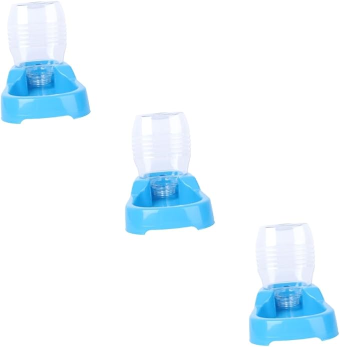 FRCOLOR 3pcs Pet Water Feeder Bowl Creative Drinking Tool for Dogs and Puppies Automatic Water Dispenser for Home and Pet Shops