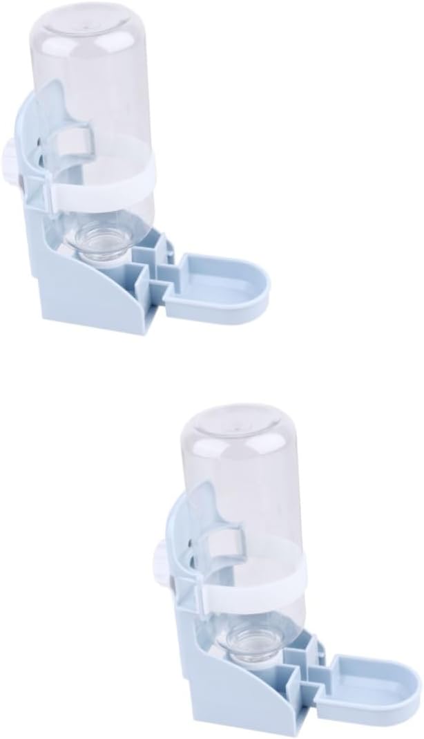 DOITOOL 2pcs Pet Water Feeder Automatic Dog Cat Water Dispenser Leakproof Eco-Friendly Easy to Install for Pet Cage
