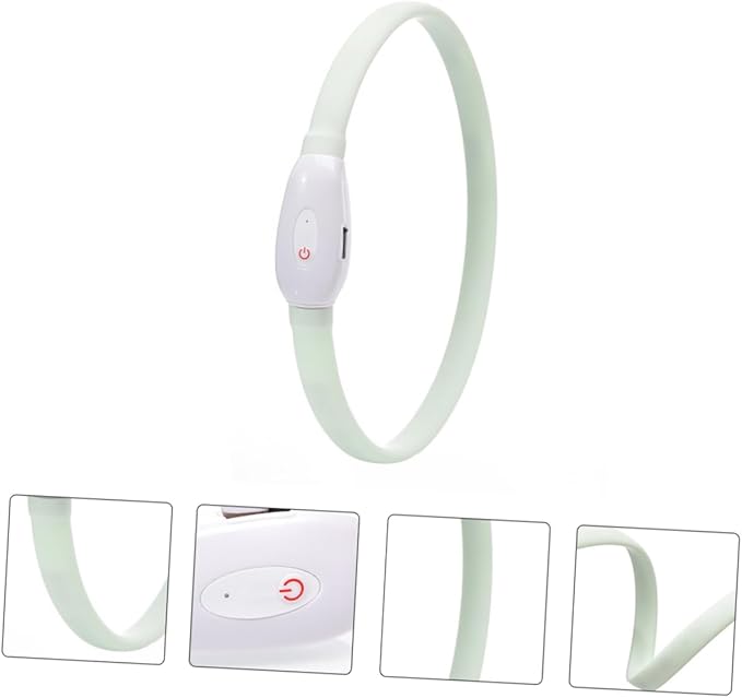 Totority 1set USB Charging Pet Collar Led Dog for Nighttime Safety for Evening Walks and Visibility