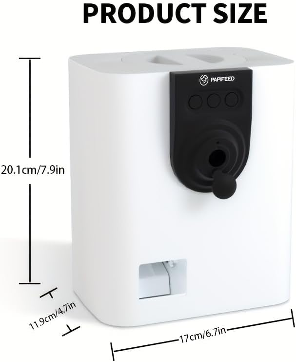 Automatic Pet Feeder with Camera, 1080P HD Video & 2-Way Audio, Smart WiFi Pet FoodDispenser, App Control for Dogs and Cats, Treat Dispenser Toy, Interactive Pet Camera forboredom