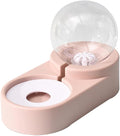 SUPVOX Creative Automatic Pet Water Feeder with Double Bowl Design Practical Pet Water Dispenser for Cats and Dogs Pink Color Non-Spill Design for Home
