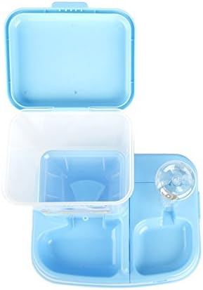 Pethouzz Dual Port Pet Dog Cat Bowl,Removable pet Food Water Feeder with Automatic Water Bottle for Dogs Cats