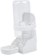 Kisangel Cat Dog Automatic Water Feeder Sturdy Hanging Cage Pet Drinking Tool Non-Slip Easy to White