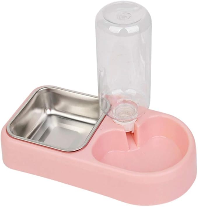 Double Pet Water Feeder Creative Water Dispenser for Dogs and Cats Unique Non-tip Design Smooth for Easy Cleaning Automatic Drinking Tool for Home and Pet Shops