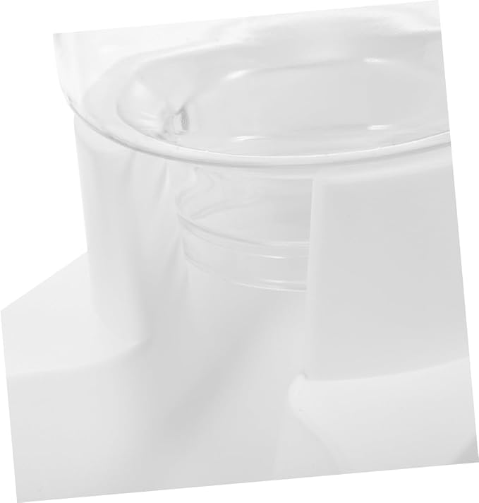 balacoo 2pcs Automatic Cat Feeder Waterer Break-Resistant Plastic Easy-Clean Compact Pet Supply for Dogs and Cats