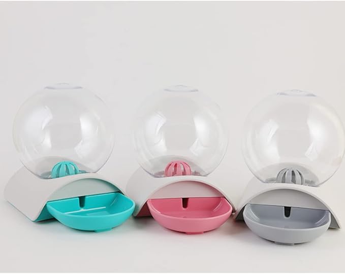 Happyyami Automatic Pet Water Dispenser Pink Cat and Dog Drinking Bowl with Unique Design High-Density Material Smooth Surface for Home Decor