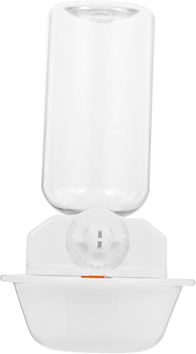 Automatic Pet Water Feeder Hanging Cage Drinking Tool for Cats Dogs Pigeons Unique Design Smooth Surface Environmentally Friendly Material White