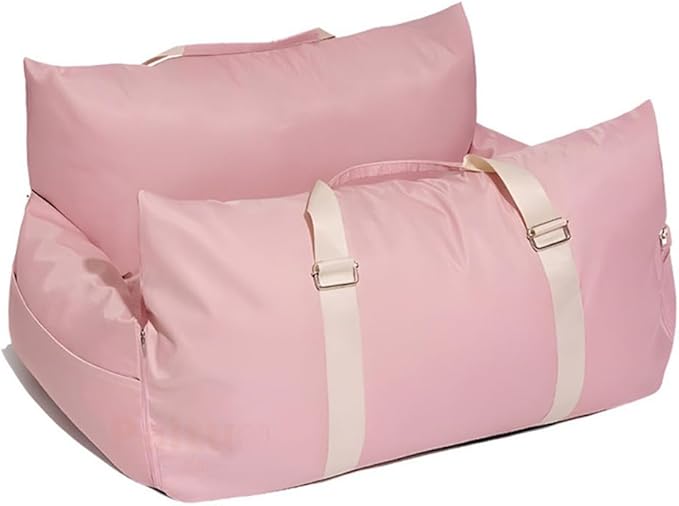 Dog Booster Car Seat for Small Dogs,Waterproof Detachable Dog Travel Bed,Pet Booster Seats with Storage Pockets,Travel Carrier Bed,D,65x65x35cm