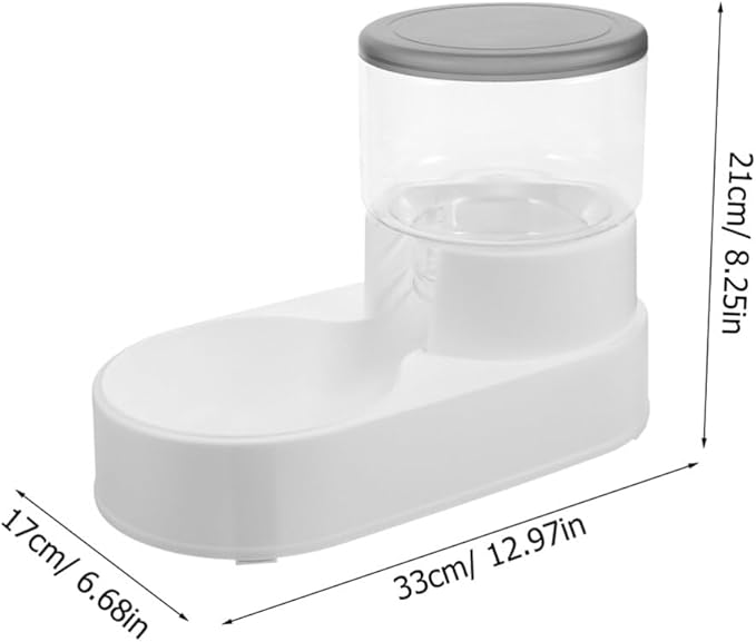 Happyyami 2pcs Automatic Pet Water Dispenser Feeder Multi-Purpose Design for Cats and Dogs Non-tip Base Effortless Hydration