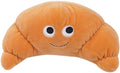 Plush Dog Chew Toy, Squeaky Crinkle Sound Food Shape Toys for Small Medium Dogs, Soft Bite-Resistant Puppy Teething Toy (Croissant Shape)
