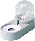 Toyvian Creative Automatic Water Feeder for Pets Double Bowl Design Blue for Cats and Dogs Smooth Surface Safe and Convenient Hydration