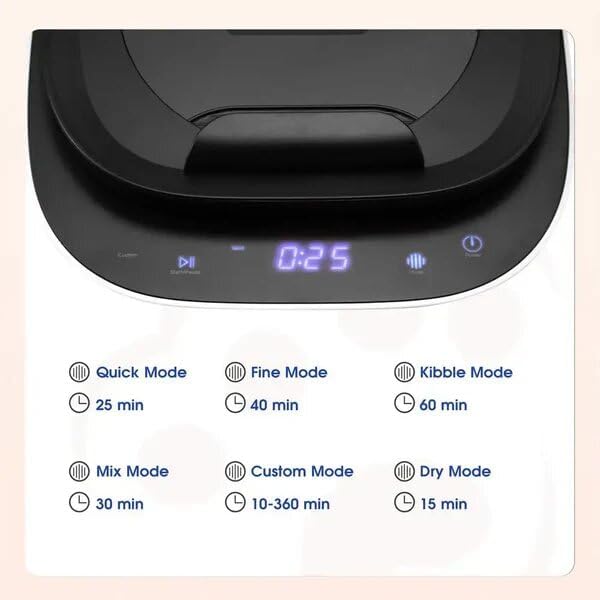 Fassner Pet Food Maker, Jerky/Wet/Dry Food/Paste Cooker with 25-Min Fast Mode, Large Capacity & Quick Dry Cleaning, Ideal for Busy Pet Parents & Multi-Pet Families