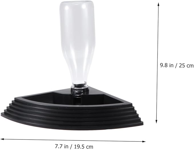 3pcs Triangle Automatic Drinking Fountain for Crawler Pets Self Waterer Feeder Black Reptile Water Dispenser Hassle Maintenance and Continuous Hydration