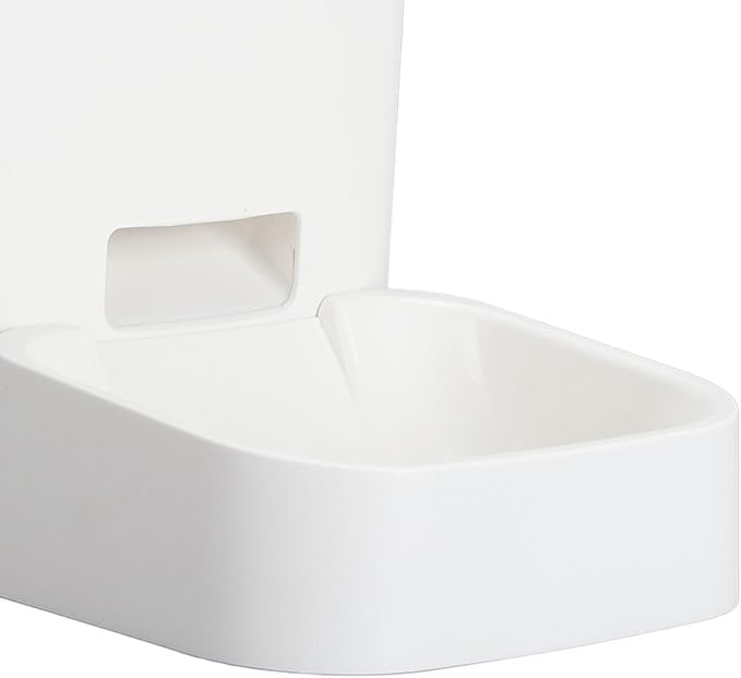 Automatic Pet Feeder Smart Food Delivery Remote Control Large Capacity Cat Dog Feeder Home (White)