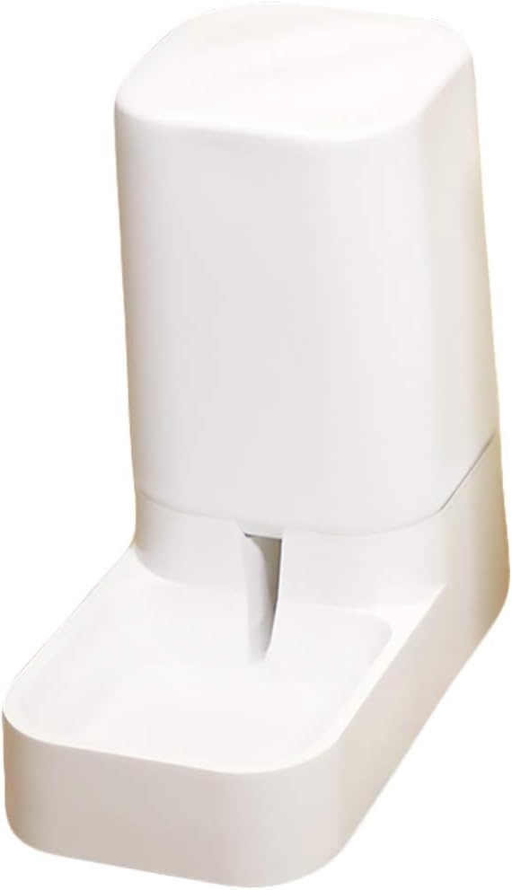 balacoo 1pc Automatic Cat Feeder Opaque Plastic Dog Cat Food Dispenser for Freshness Easy Rotation Grain Supply for Busy Owners