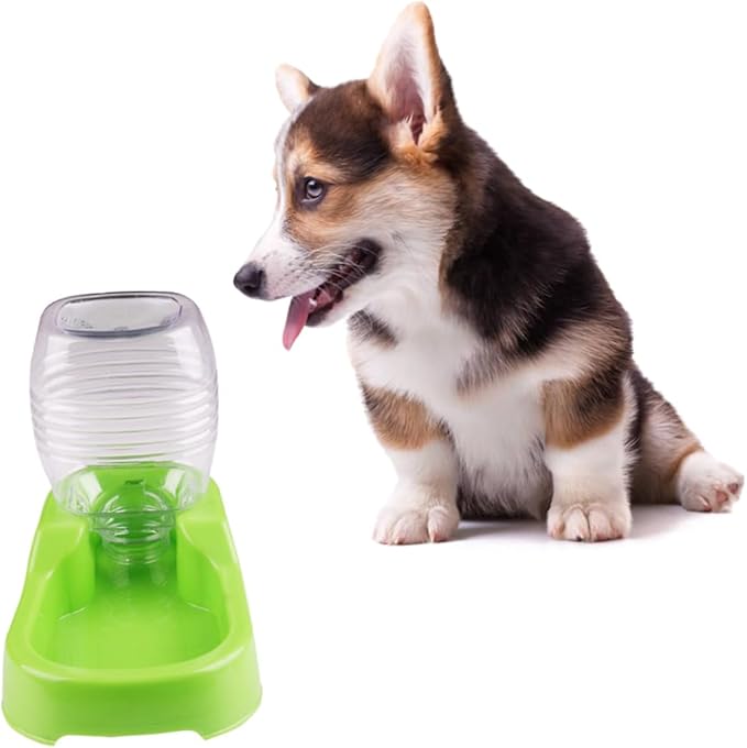 FRCOLOR 3pcs Pet Water Feeder Creative Drinking Bowl for Dogs Puppies Non-Spill Design Safe Smooth for Home and Pet Shops Green