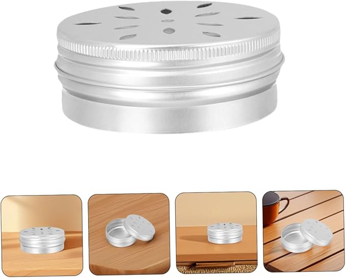 YARNOW 8pcs Dog Scent Training Kit Aluminum Nose Work Containers for Scent Detection Tins Screw Lid for Working Dogs and Smell Training