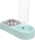 balacoo 1set Automatic Pet Feeder and Water Dispenser Detachable Dual Bowl for Dogs and Cats Hanging Design Easy to Use for Indoor Feeding
