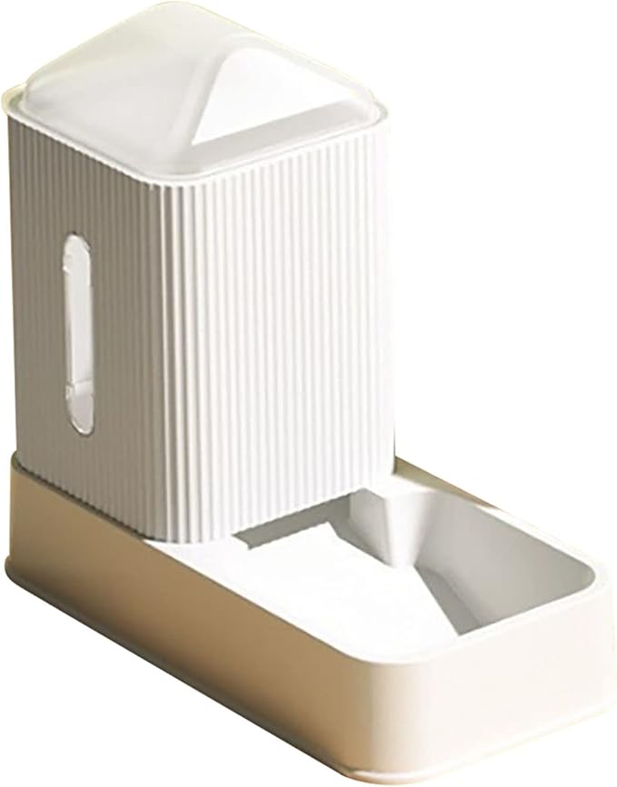 3.5L Gravity Pet Feeder and Water Dispenser, Removable Fully Enclosed Waterer Feeder Dog Automatic Feeder Set, Large Capacity Feeding Bowls for for Small Medium Dog Puppy