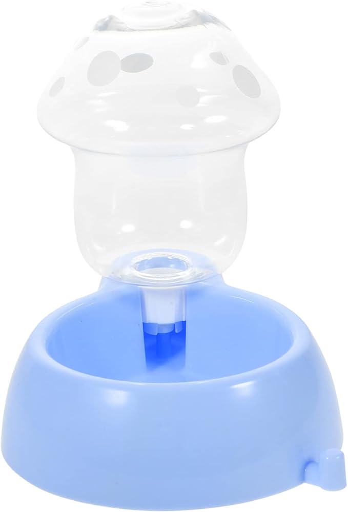Automatic Cat Water Dispenser Mushroom-Shaped Pet Waterer for Cats and Dogs -fed Design Break-Resistant Easy to Fill Water Bowl for Indoor Use