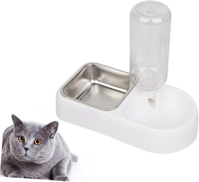 BESPORTBLE Double Pet Water Feeder and Drinking Tool Creative Automatic Water Dispenser for Dogs and for Home and Pet Shops