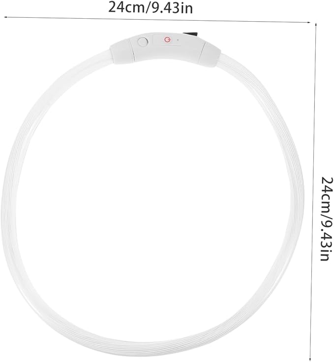 GALPADA LED Puppy Collar Rechargeable Glowing Dog Collar High Visibility Pet Accessory for Safety Stylish Design for