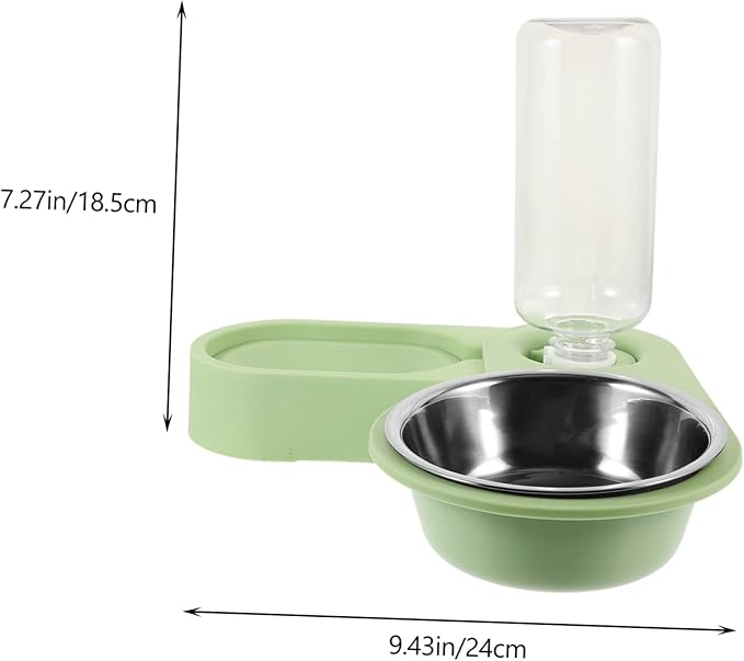 Automatic Pet Feeder Dual Bowls Rotating Corner Design for Cats and Dogs Easy to Install No Water Leakage for Animals