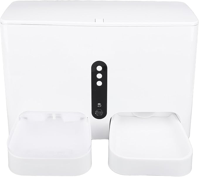 Smart Automatic Feeder with Camera, Timer Feeding, Cat Food Dispenser, Water Fountain for Dog, Dual Power Supply, C Battery, Visual Design, Video Recording, Pet Food Dispenser,