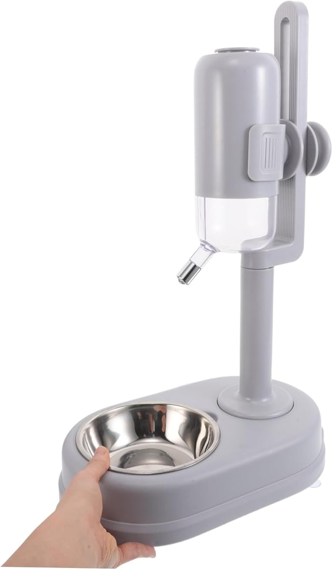 SUPVOX Automatic Waterer Double Layer Pet Feeder Food Water Dispenser for Dogs Cats Space-Saving Cage Hanging Feeder