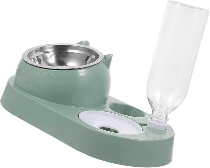 Automatic Pet Feeder and Water Dispenser for Dogs and Cats Dual Bowl Convenient One for Home and Travel