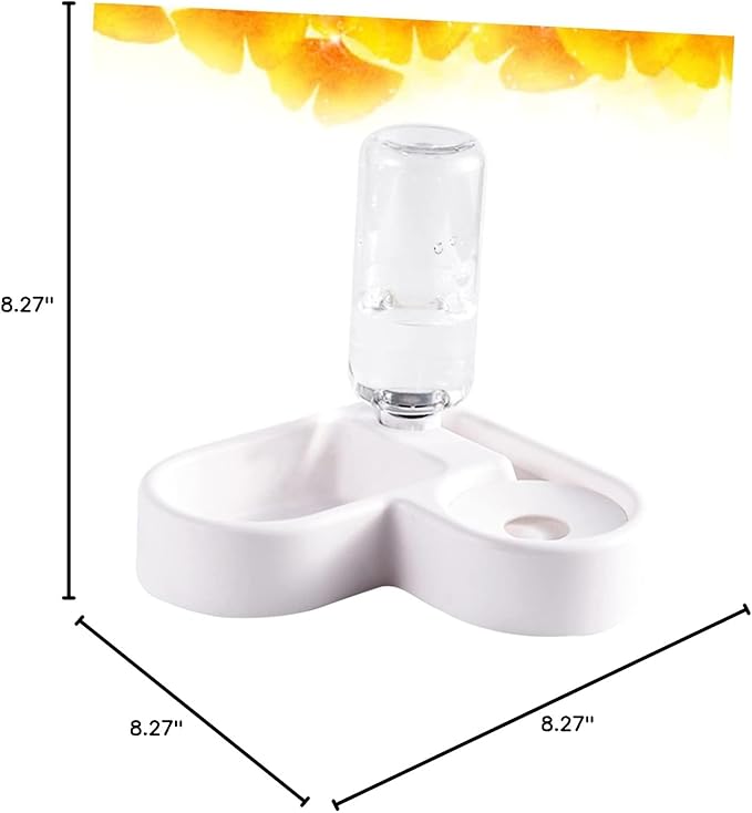 BESPORTBLE Automatic Pet Food and Water Feeder Unique Drinking Bowl for Cats and Dogs Smooth Surface Design Convenient Feeding Tool for Home
