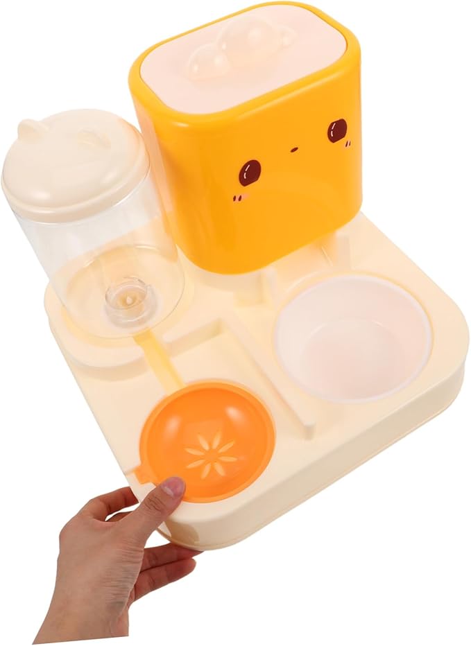 Kisangel Automatic Water Dispenser Double Bowls Feeder for Cats Dogs Pet Water Supply Raised Cat Bowl Food Dispenser