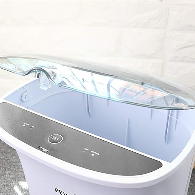 feeders Plastic Dog Automatic Feeder Pet Intelligent Timing Feeder Feeder White
