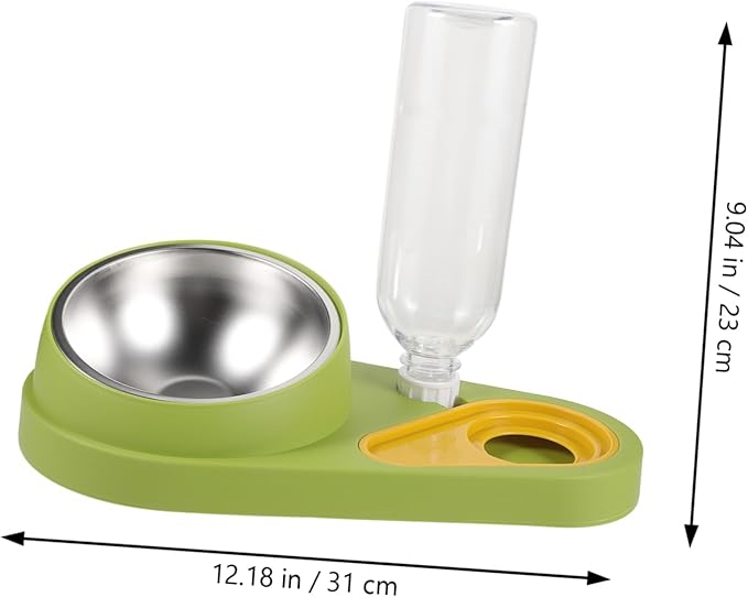 Automatic Pet Feeder Detachable Water Dispenser Non-Spill Cat Dog Bowl for Food and Water Ergonomic Design for Comfort for Home Use